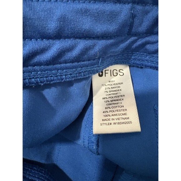 FIGS Size S Zamora Jogger High Waisted Scrub Pants Royal Blue - Picture 6 of 8